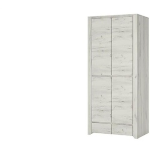 Kleiderschrank  Angel ¦ weiß ¦ Maße (cm): B: 84 H: 190,5 T: 58.2
