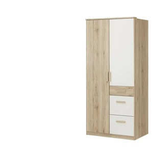 Kleiderschrank  Caja ¦ holzfarben ¦ Maße (cm): B: 90 H: 199 T: 58.0