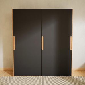 Kleiderschrank Eiche - Individueller Designer-Kleiderschrank - 204 x 232 x 65 cm, Selbst Designen, Böden/hohe Schublade/Kleiderstange