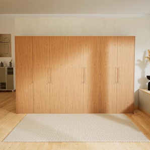 Kleiderschrank Eiche - Individueller Designer-Kleiderschrank - 354 x 232 x 62 cm, Selbst Designen, Böden/hohe Schublade/Kleiderlift/Kleiderstange