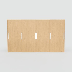 Kleiderschrank Eiche - Individueller Designer-Kleiderschrank - 404 x 232 x 65 cm, Selbst Designen, Böden/hohe Schublade/Schublade Glasfront/kompakt Schublade/Kleiderlift