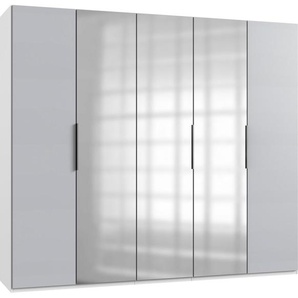 Kleiderschrank FRESH TO GO Level Schränke Gr. B/H/T: 250 cm x 216 cm x 58 cm, 5 St., weiß (weiß, light grey) Drehtürenschrank Kleiderschrank Drehtürenschränke Schränke mit Spiegeltüren