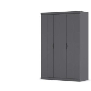 Kleiderschrank  Frieda ¦ grau ¦ Maße (cm): B: 136 H: 203