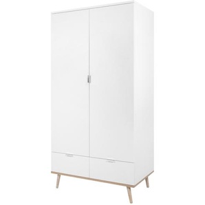 Kleiderschrank  Gallese ¦ weiß ¦ Maße (cm): B: 90 H: 180 T: 55