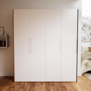 Kleiderschrank Graphitgrau/Eiche - Individueller Designer-Kleiderschrank - 204 x 232 x 62 cm, Selbst Designen, Böden/Kleiderstange