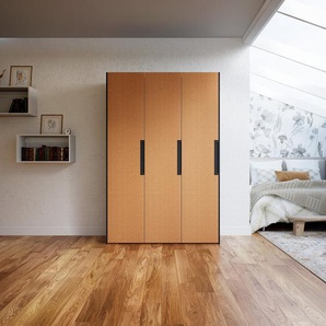 Kleiderschrank Graphitgrau - Individueller Designer-Kleiderschrank - 154 x 232 x 62 cm, Selbst Designen, Böden/hohe Schublade/Kleiderstange