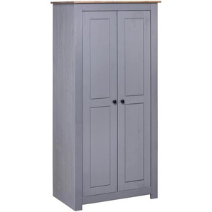 Kleiderschrank Grau 80x50x171,5 cm Kiefernholz Panama