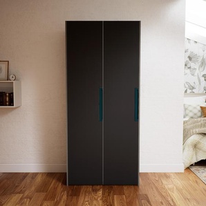 Kleiderschrank Grau - Individueller Designer-Kleiderschrank - 104 x 232 x 62 cm, Selbst Designen, Kleiderstange