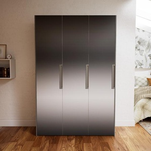 Kleiderschrank Grau - Individueller Designer-Kleiderschrank - 154 x 232 x 62 cm, Selbst Designen, Kleiderlift