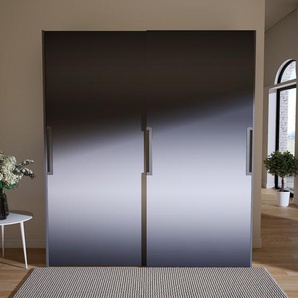 Kleiderschrank Grau - Individueller Designer-Kleiderschrank - 204 x 232 x 65 cm, Selbst Designen, Böden/hohe Schublade/kompakt Schublade/Kleiderlift