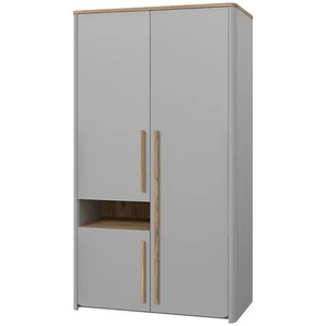 Kleiderschrank - grau - Materialmix - 108,3 cm - 194,2 cm - cm 58,7 | Möbel Kraft