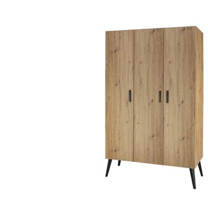 Kleiderschrank - holzfarben - Materialmix - 120 cm - 194 cm - 53 cm | Möbel Kraft