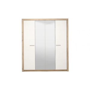 Kleiderschrank INOSIGN Astor Schränke Gr. B/H: 223,5 cm x 204 cm, 4 St., Komplettausführung, weiß (opaque hg) Kleiderschränke
