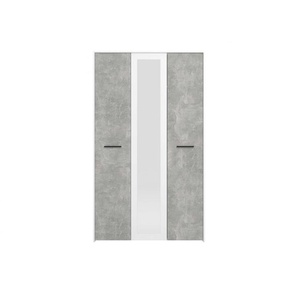 Kleiderschrank INOSIGN Varadero Schränke Gr. B/H/T: 119 cm x 203,5 cm x 53 cm, mit Spiegel, 3 St., Komplettausführung, grau (beton) Kleiderschränke