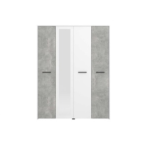 Kleiderschrank INOSIGN Varadero Schränke Gr. B/H/T: 157,5 cm x 203,5 cm x 53 cm, mit Spiegel, 4 St., Komplettausführung, grau (beton) Kleiderschränke mit 1 Spiegeltür, in den Breiten 119 und 157cm