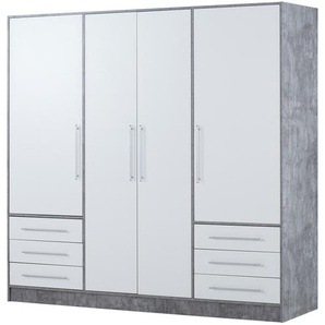 Kleiderschrank  Jupiter - grau - Materialmix - 206,5 cm - 200 cm - 60 cm | Möbel Kraft