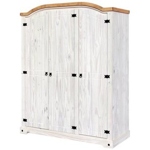 Kleiderschrank Kiefern Holz, 3 Türen - Schrank, Garderobenschrank, Mehrzweckschrank