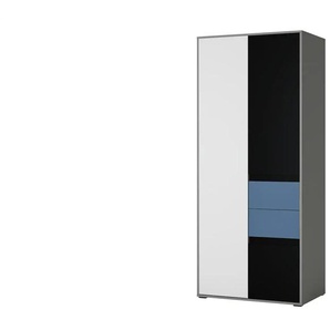 Kleiderschrank  Laser ¦ grau ¦ Maße (cm): B: 83,7 H: 197 T: 54.0