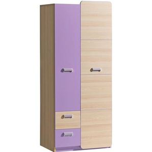 Kleiderschrank LORENTO LR1 esche / lila