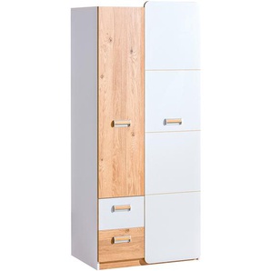 Kleiderschrank LORENTO LR1 weiß / esche nash