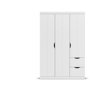 Kleiderschrank mit Schubladen Frieda ¦ weiß ¦ Maße (cm): B: 136 H: 203