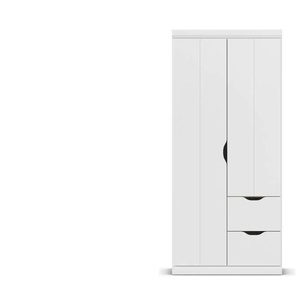 Kleiderschrank mit Schubladen Frieda ¦ weiß ¦ Maße (cm): B: 91 H: 203