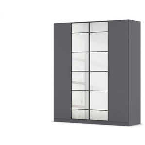 Kleiderschrank mit Spiegel Acero ¦ grau ¦ Maße (cm): B: 181 H: 210