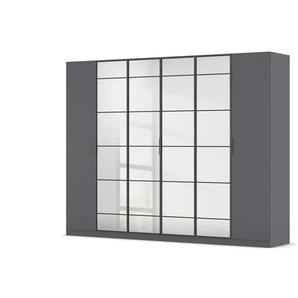 Kleiderschrank mit Spiegel Acero ¦ grau ¦ Maße (cm): B: 271 H: 210