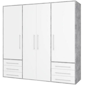 Kleiderschrank  Morley ¦ grau ¦ Maße (cm): B: 206 H: 200 T: 53.0