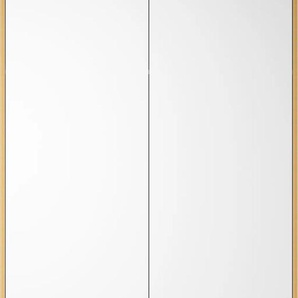 Kleiderschrank MÜLLER SMALL LIVING Modular Plus Variante 1 Schränke Gr. H/T: 221 cm x 60 cm, Ohne Seitenteil, 2 St., weiß (weiß, birke) Textil-Kleiderschränke Im Innenraum durchgehende Fläche, inklusive einer Kleiderstange