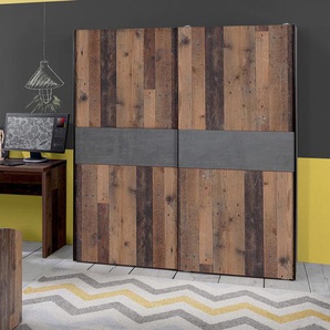 Kleiderschrank 170 x 191 x 61cm Braun