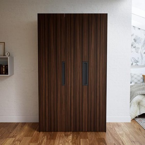 Kleiderschrank Nussbaum - Individueller Designer-Kleiderschrank - 134 x 232 x 62 cm, Selbst Designen, Böden/Kleiderstange