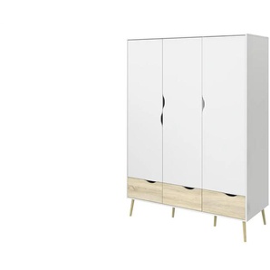 Kleiderschrank  Ogna ¦ weiß ¦ Maße (cm): B: 147 H: 200 T: 58