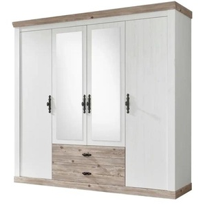 Kleiderschrank  Roble ¦ weiß ¦ Maße (cm): B: 217 H: 201