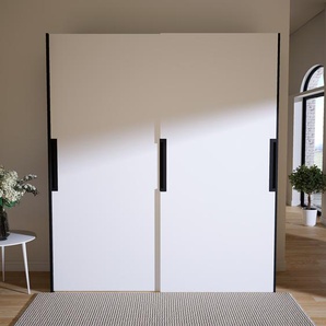 Kleiderschrank Schwarz - Individueller Designer-Kleiderschrank - 204 x 232 x 65 cm, Selbst Designen, Böden/hohe Schublade/Hosenhalter/Kleiderstange