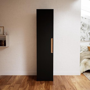 Kleiderschrank Schwarz - Individueller Designer-Kleiderschrank - 54 x 232 x 62 cm, Selbst Designen, Böden