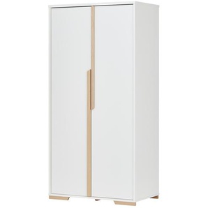 Kleiderschrank  Soe ¦ weiß ¦ Maße (cm): B: 98,5 H: 195 T: 56