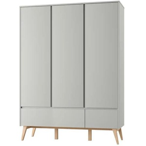 Kleiderschrank Swing - grau - Materialmix - 152 cm - 199,5 cm - cm 52,5 | Möbel Kraft