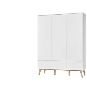 pinio Kleiderschrank Swing - weiß - Materialmix - 152 cm - 199,5 cm - cm 52,5 | Möbel Kraft