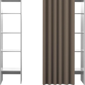 Kleiderschrank TEMAHOME TOM Schränke Gr. B/H/T: 112 cm x 182 cm x 50 cm, weiß Textil-Kleiderschränke Ausziehbarer auf 185,3 cm