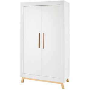 Kleiderschrank - weiß - Materialmix - 108 cm - 194 cm - 53 cm | Möbel Kraft