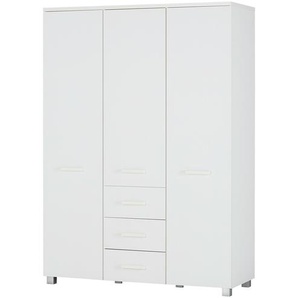 Kleiderschrank - weiß - Materialmix - 150 cm - 209 cm - 57 cm | Möbel Kraft