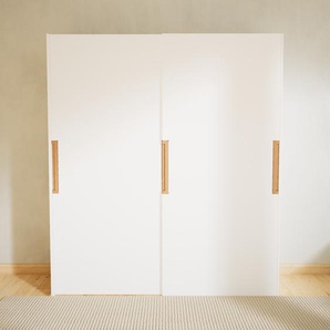 Kleiderschrank Weiß - Individueller Designer-Kleiderschrank - 204 x 232 x 65 cm, Selbst Designen, Böden/hohe Schublade/Kleiderstange