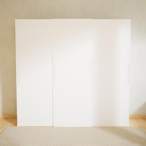 Kleiderschrank Weiß - Individueller Designer-Kleiderschrank - 244 x 232 x 65 cm, Selbst Designen, Kleiderlift/Schuhauszug