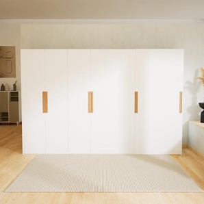 Kleiderschrank Weiß - Individueller Designer-Kleiderschrank - 354 x 232 x 65 cm, Selbst Designen, Böden/kompakt Schublade/Kleiderlift/Kleiderstange