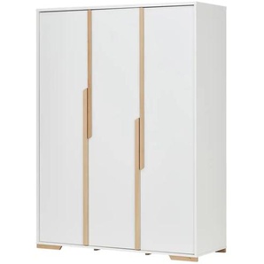 Kleiderschrank - weiß - Materialmix - 145,5 cm - 195 cm - cm 56,0 | Möbel Kraft