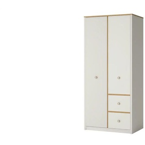 Kleiderschrank - weiß - Materialmix - 85 cm - 190 cm - cm 58,0 | Möbel Kraft