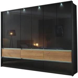 Kleiderschrank Winnipeg | schwarz | 271 cm | 210 cm | cm 56,0 |