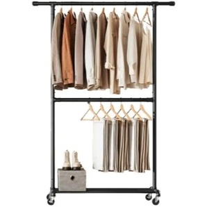 Kleiderständer  Dalson ¦ schwarz ¦ Metall ¦ Maße (cm): B: 130 H: 198