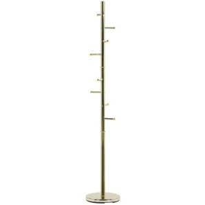 Kleiderständer Gold Edelstahl 174 cm Modern Stilvoll Praktisch 8 Haken Flur